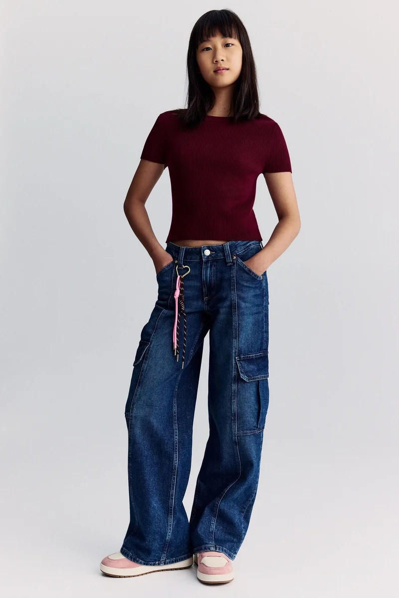 H&M Wide Leg Cargo jeans